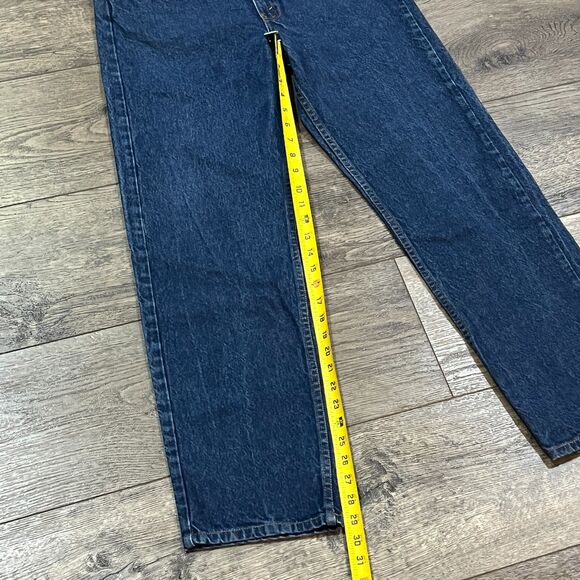 Levi’s Orange Tab 505 Regular Fit Straight Leg Dark Wash Jeans - Men’s 34x30 - Picture 10 of 10